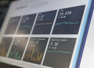 numerous stock graphs