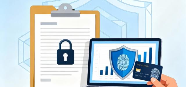 Clipboard, laptop and computer with secure fingerprint and lock for identity protection